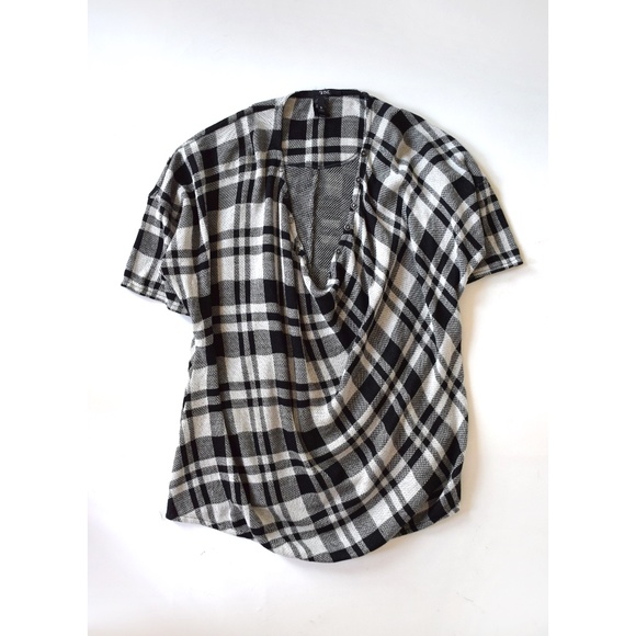 Tops - Plaid Shirt for Women S Oversized TShirt Womens S Printed Tee Shirt Cowl Neck